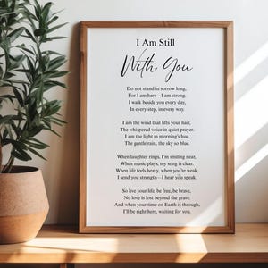 Custom Funeral Poem Celebration of Life Funeral Favor Sign Memorial
