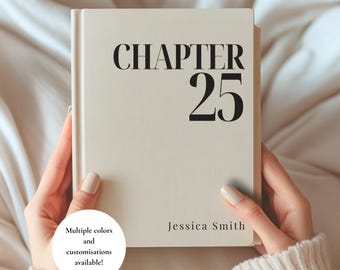 Regalo per il 25° compleanno: un nuovo capitolo. Diario per il 25° compleanno. Quaderno personalizzato per il compleanno. Quaderno per i venticinque anni. Inizia un nuovo capitolo personalizzato. Regalo per lei.