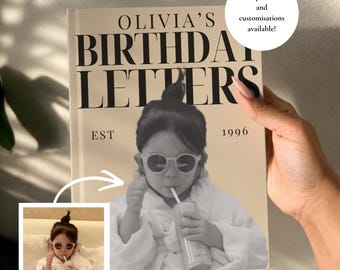 Diario di compleanno personalizzato per il trentesimo compleanno, copertina con foto personalizzata, regalo per il trentesimo compleanno, quaderno per il compleanno personalizzato, libro delle tappe fondamentali