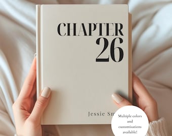 Regalo per il 26° compleanno Nuovo capitolo 26 Diario Quaderno di compleanno personalizzato Quaderno per ventisei anni Inizia un nuovo capitolo personalizzato Regalo per lei