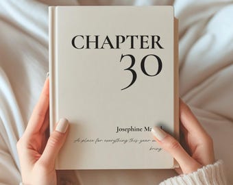 30th Birthday Gift New Chapter 30 Journal Custom Birthday Journal thirty Year Notebook Personalized New Chapter milestone thirtieth Gift