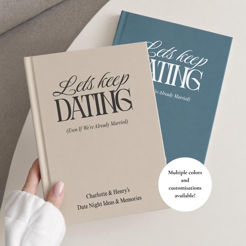 Date Night Gift Idea Journal Custom Newlywed Couple Gift Married Couple ...