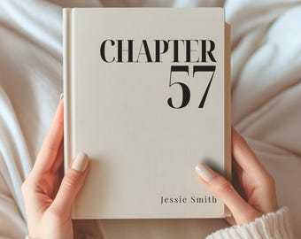 Regalo per il 57° compleanno: un nuovo capitolo. Diario per il 57° compleanno, quaderno personalizzato per il compleanno, quaderno per i cinquantasette anni, un nuovo capitolo personalizzato inizia, regalo per lei.