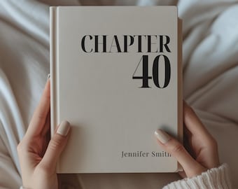Diario personalizzato del capitolo 40, diario regalo per il compleanno, quarantesimo compleanno, nuovo capitolo, quaderno, diario personalizzato con nome per le tappe fondamentali per gli amici