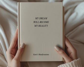Custom Manifestation Gift Gratitude Journal/Notebook New Year Resolution Journal Personalized Attract Manifesting Notebook Goal Setting Book