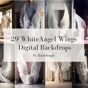 Engelsflügel Digitaler Hintergrund: Hochzeitsfotografie Overlays (Digitaler Download)