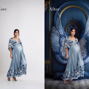 19 Digital Backdrops Digital Angel Wings Background Maternity Digital ...