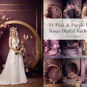 Floral Ring Backdrop Overlays Maternity Digital Backdrop Maternity Digital Background Floral Hoop Backdrop Overlay Floral Ring Overlay