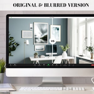 Modern Blue Zoom Background Office Background Zoom Home Office