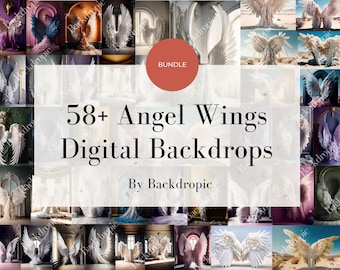 Digital Backdrops Digital Angel Wings Background Wedding Backdrop Digital Download Photoshop Overlays Fine Art Textures Backdrop Angel Wings