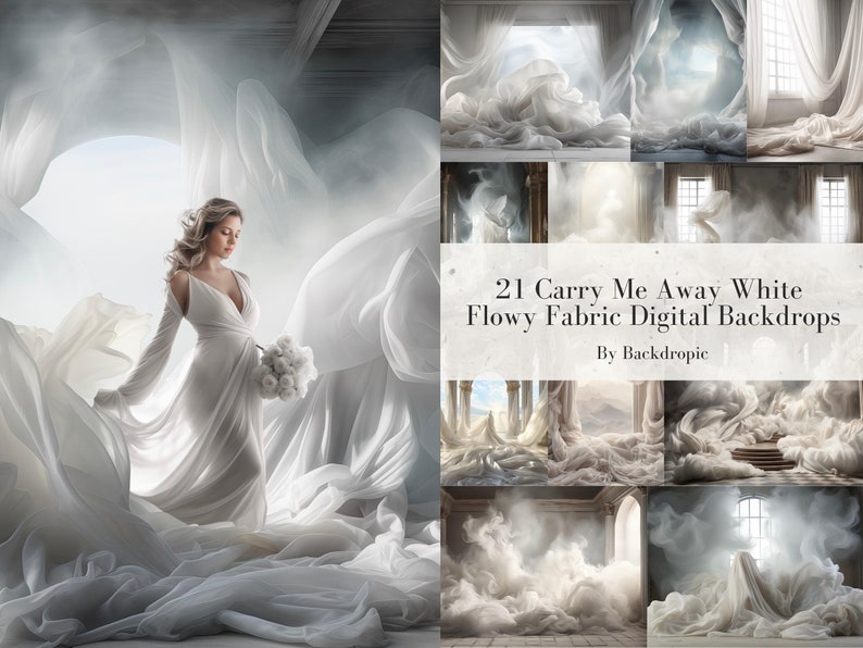 White Fabric Backdrop Digital Backdrop Overlays Maternity Digital Overlay Maternity Digital Background Fine Art Textures Photoshop Overlays bild 1