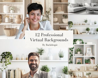 Office Background Virtual Office Zoom Background Office backdrop Business Backdrop Home Office Background for Zoom Teams Skype Google Meet