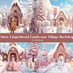 4 Christmas Backdrop Photoshop Overlays Gingerbread Digital Background Christmas Digital Download Christmas Overlay for Newborn Baby Kids