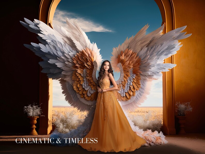 15 Digital Backdrops Angel Wings Digital Overlays Maternity - Etsy