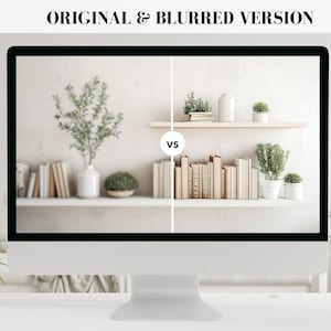 Minimalist White Shelving Zoom Background: Home Office Backdrop (Digital Download) image 3