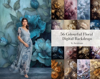 Floral Digital Backdrop Overlays Maternity Digital Overlay Maternity Digital Background Floral Fine Art Textures Photoshop Overlay Flowers