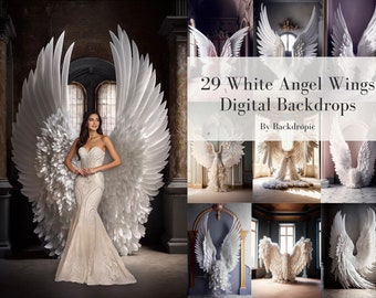 29 Digital Backdrops Digital Angel Wings Background Maternity Digital Backdrop Photoshop Overlays Fine Art Textures Backdrop Angel Wings