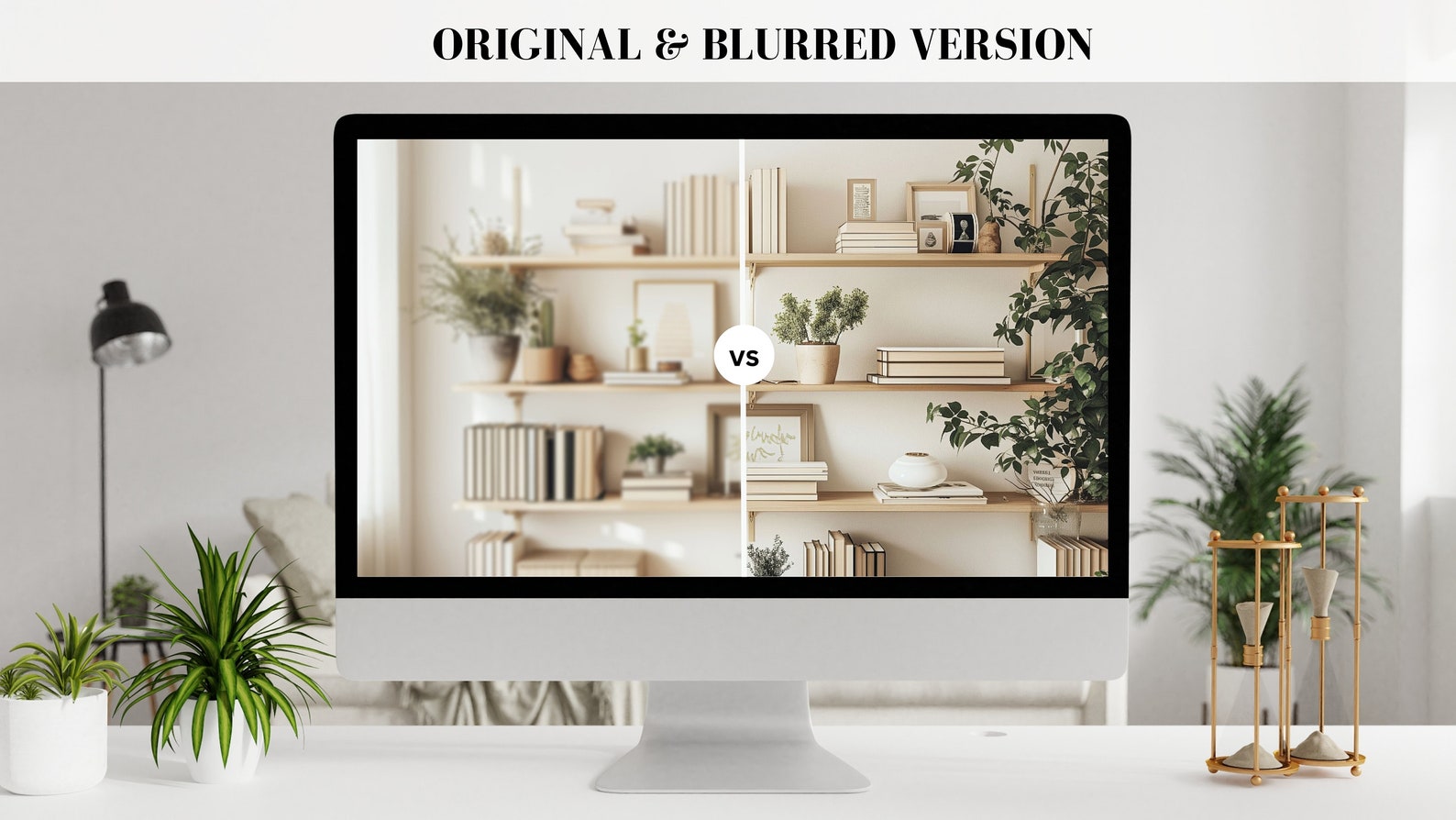 Boho Zoom Background Office Background Zoom Modern Home Office ...