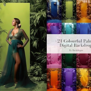 21 Tropical Backdrop Overlays Maternity Digital Overlay Maternity Digital Background Digital Backdrop Fine Art Textures Photoshop Overlays