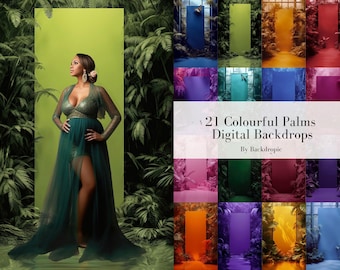 21 Tropical Backdrop Overlays Maternity Digital Overlay Maternity Digital Background Digital Backdrop Fine Art Textures Photoshop Overlays