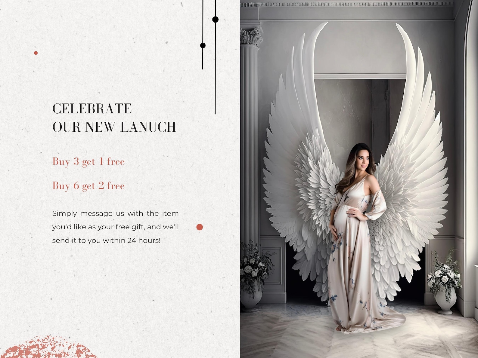 58+ Digital Backdrops Digital Angel Wings Background Maternity Digital ...