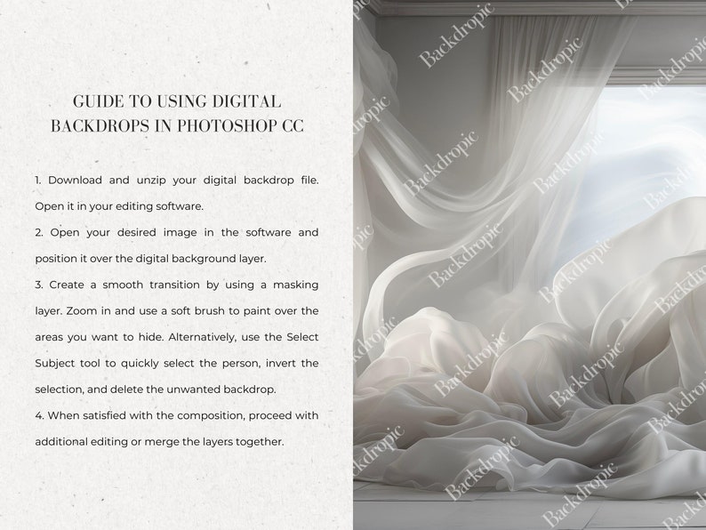 White Fabric Backdrop Digital Backdrop Overlays Maternity Digital Overlay Maternity Digital Background Fine Art Textures Photoshop Overlays bild 8