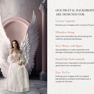 Digital Backdrops Angel Wings Digital Overlays Maternity Digital ...