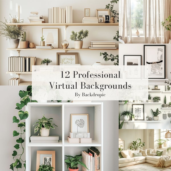 Virtual Office Zoom Background Office Backdrop Home Office Background Virtual Background Business Backdrop Home Office Backdrop Bookshelf