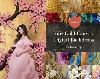 65 Gold Skinny Canvas Digital Backdrop Overlays Maternity Digital Backdrop Maternity Digital Background Fine Art Textures Photoshop Overlays