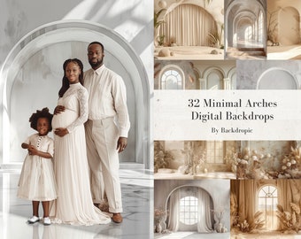 Minimal Arch Digital Backdrop: Maternity & Wedding Photography (Digital Download)