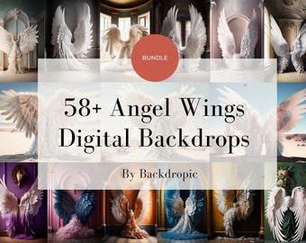 Fondos digitales Angel Wings Digital Overlays Maternidad Digital Telón de fondo Superposiciones Angel Wings Fondo Bellas Artes Texturas Imagen Telón de fondo