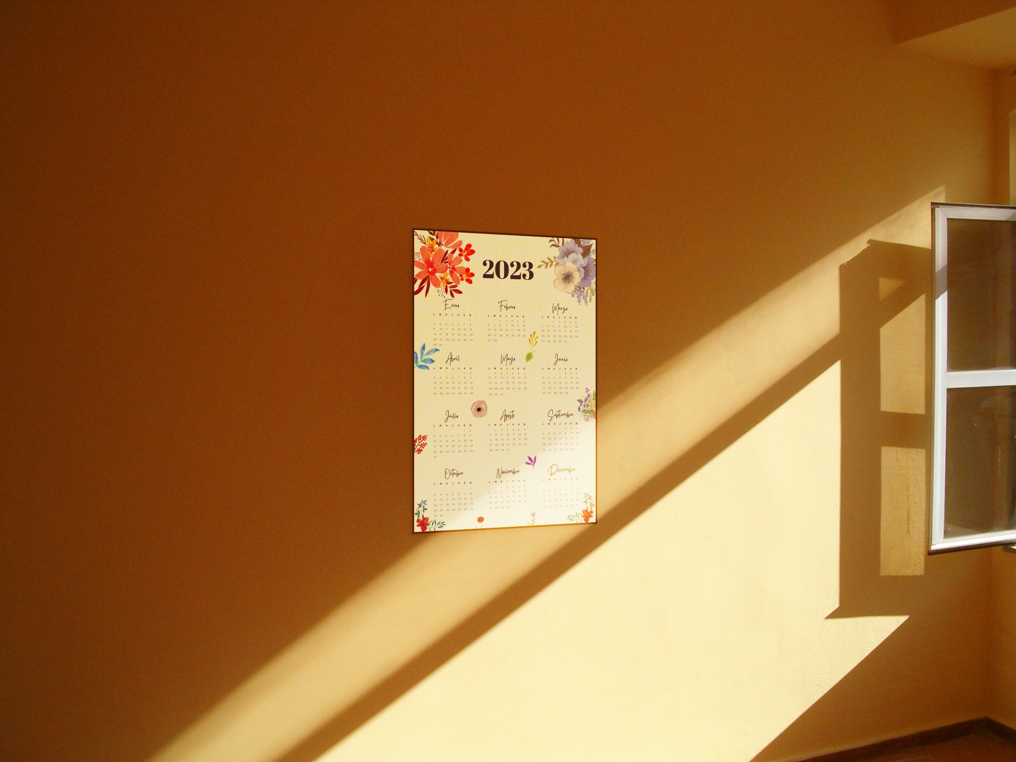 English Calendar For The Year 2024 Etsy english-calendar-for-the-year-2024-etsy