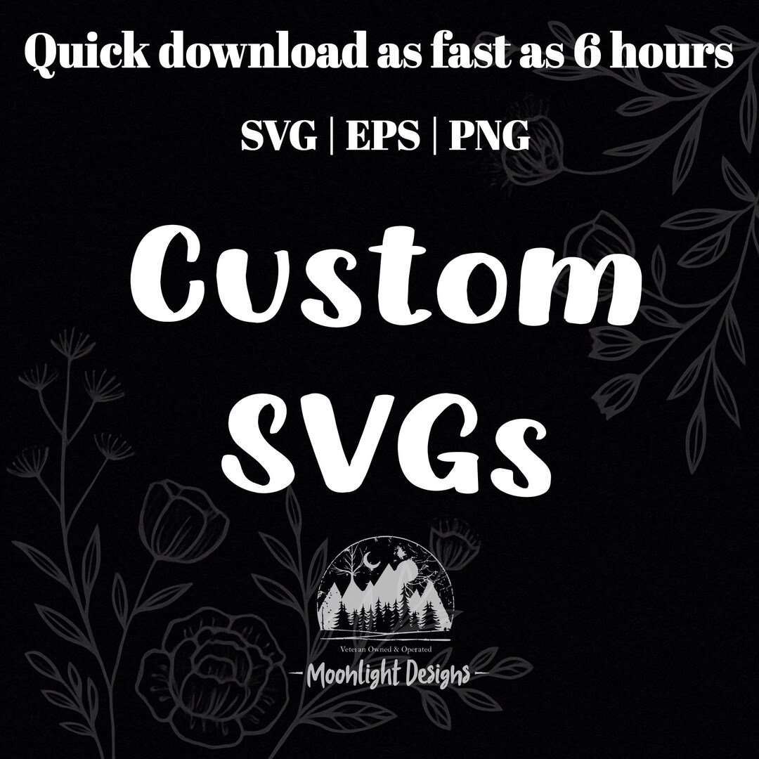 Simple Custom SVG Design – Fast Digital Download – Personalized SVG ...