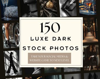 Dark Aesthetic Luxury Stock Photo Collection, Digital Marketing Commercial Use, Old Money, Faceless Marketing, Instagram Reels, Boss Babe.