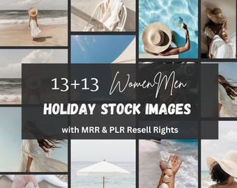 Summer Holiday Vibes Stock Photos MRR & PLR Faceless Stock Images Summer Aesthetic Instagram Story Neutral Stock Photos Instant Download