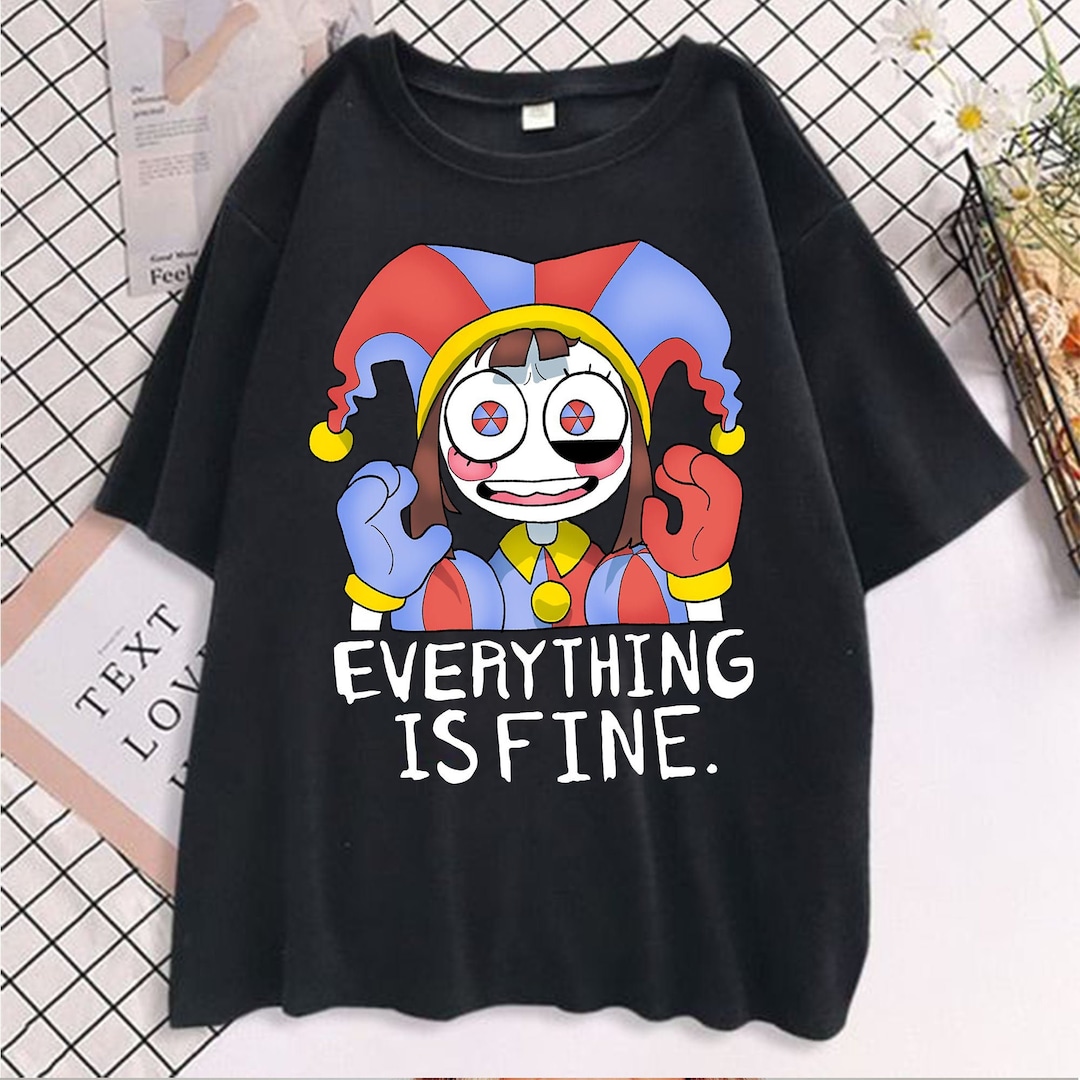 The Amazing Digital Circus Pomni Shirt, Pomni Everything Is Fine Shirt, The Amazing Digital Circus Pomni Shirt Pomni Everything Is Fine Shirt The Amazing Digital Circus M Zip Hoodies P580618265