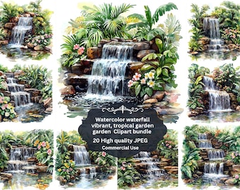Vattenfall tropiskt Clipart Vattenfall png Clipart tropisk ö PNG Magiskt vattenfall Clipart Saga Kommersiellt bruk Clipart Transparent