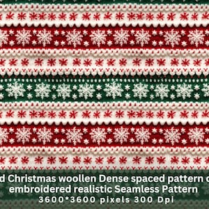 Seamless Christmas Knit Patterns, festival Seamless Patterns, Nordic Digital Paper - Instant Download for Personal & Commercial Use