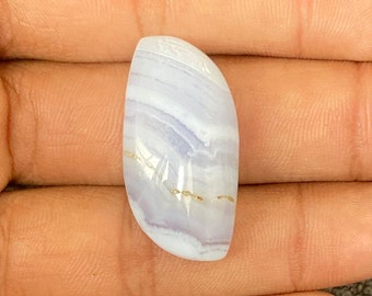 Pierres précieuses d'agate en dentelle bleue, cabochon d'agate en dentelle bleue de qualité supérieure, cabochon d'agate en dentelle bleue ovale, forme cabochon d'agate en dentelle bleue,