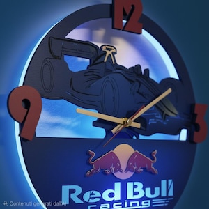 SVG File – Red Bull Wooden Wall Clock | 30x30 Laser Cut Project
