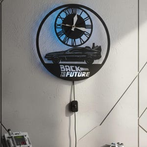 File Svg Orologio da parete Back to the Future - Ritorno al Futuro 30x30