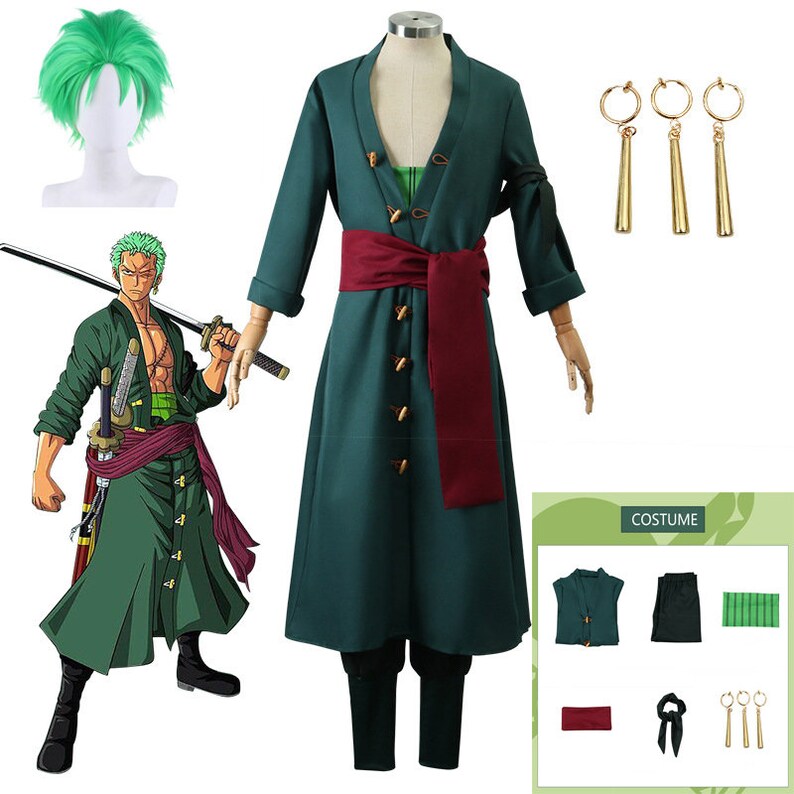 Roronoa Zoro Cosplay Costume One Piece Pirate Swordsman Etsy Australia