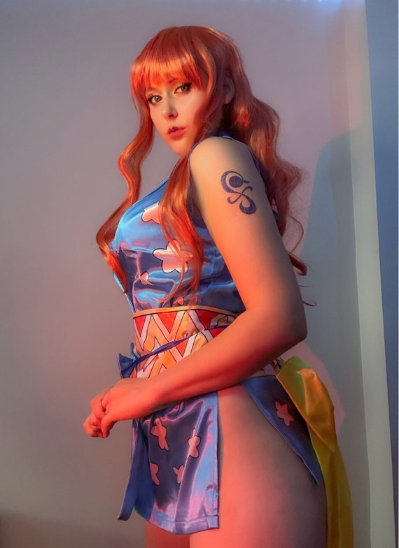 Nami One Piece Anime Cosplay Dress, Halloween Costumes for Girls -   Hong Kong