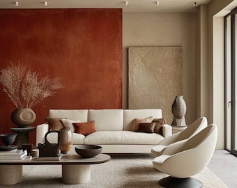 Minimalist Art, Light Beige Art, Large Original Abstract Art for Living Room, Original Contemporary Cozy Home Art Painting, Scandinavian Art