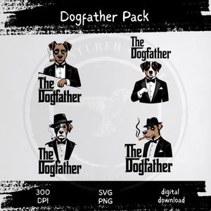 Il papà del cane in formato SVG, design divertente per papà di cani, amante dei cani per Cricut e Silhouette, design per maglietta del papà di animali domestici, SVG PNG, download immediato