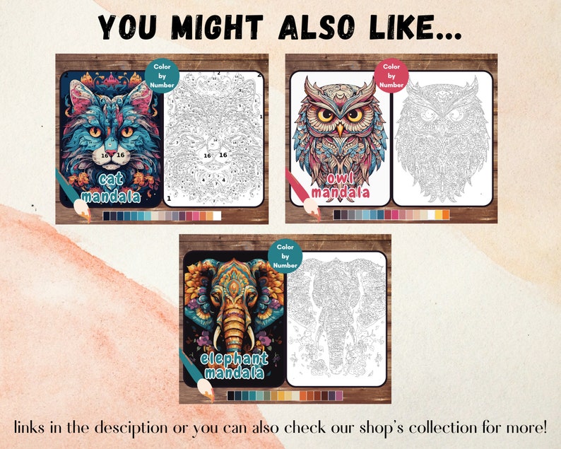 Color by Number for Adults, Birds Paint by Number, Printable Coloring