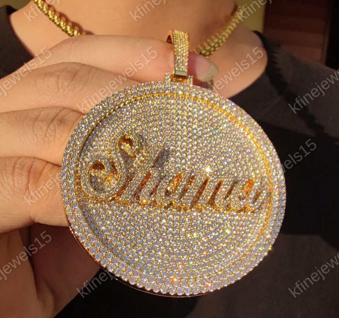 Men's Custom Charm Pendant Necklace, Hip Hop Charm Jewelry for Men ...