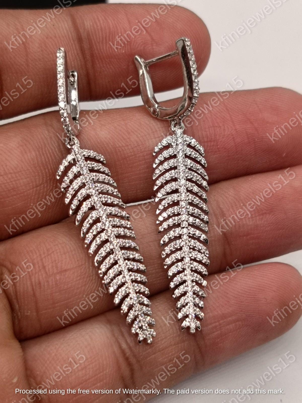 Orecchini In Argento Sterling Con Piume - Italia