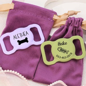 Gepersonaliseerde gegraveerde luchttag-hoesje Aangepaste siliconen halsbandhouder voor huisdieren, luchttag-hoesje huisdier, naamplaatje voor hond-ID, dierenhalsbandlabel, Apple Tracker-hoesje