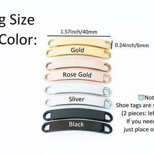 Custom Running Shoe Tags,Shoe Tag ID for Runners & Cyclists,Metal Shoe Lace Charms,Running Gift,Marathon Gift,Shoe Accessories,Shoe Bar image 7